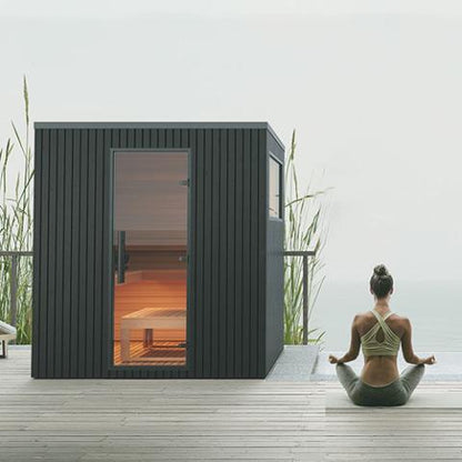 Auroom Garda Outdoor Cabin Sauna, BLACK