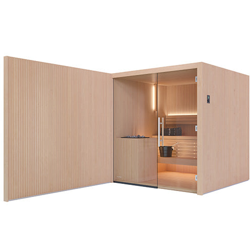 Auroom Libera Glass Indoor Sauna Kit – Elegant & Customizable (Up to 6 Persons)
