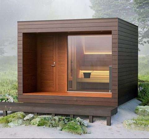 Auroom Natura Outdoor Modular Sauna Cabin, Up to 5 Persons