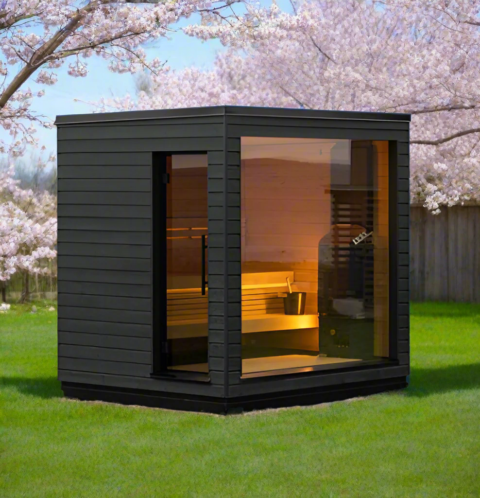 SaunaLife Model G6 Pre-Assembled Outdoor Home Sauna -  SL-MODELG6-R