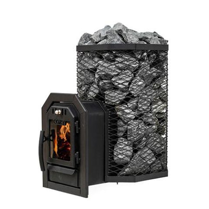Cozy Heat Thru-Wall Sauna Heater (Wood-Burning Sauna Stove, Up to 18kW) - 4745010348020