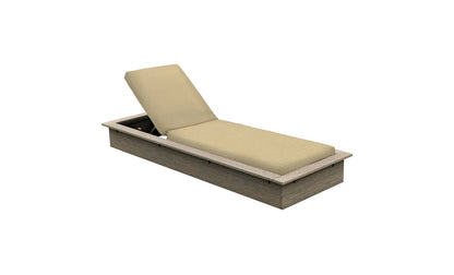 Ledge Lounger Echo Chaise (Available in 8 Resin Colors & 12 Fabrics) - LL-EO-C-WE-STD-4633