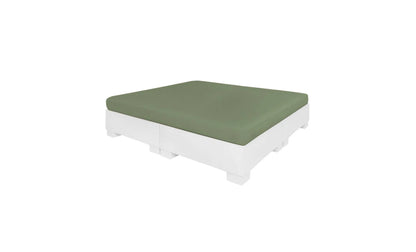 Ledge Lounger Affinity Square Sunbed with Flat Cushion (Color Options Available) - LL-AF-SB-66SQ-FC-SET-CL-STD-T16