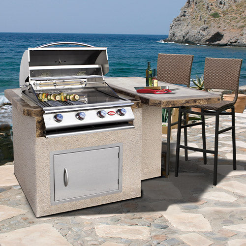 Cal Flame Kauai Q 402 Patio Series BBQ Island - BBK-402