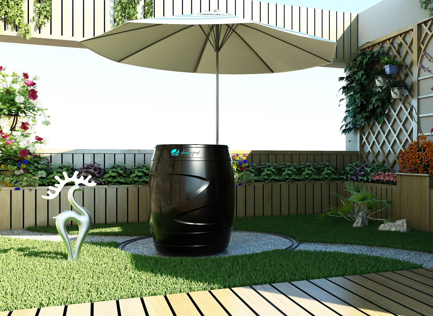 Dreampod Cold Plunge Barrel with Chiller - DPIB103BPE