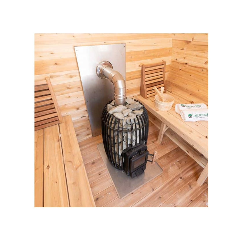 LeisureCraft CT Georgian Cabin Wood-Burning Sauna with Changeroom - CTC88CW