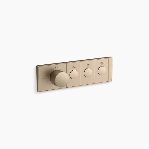 Kohler Anthem Three-Outlet Recessed Mechanical Thermostatic Valve Control