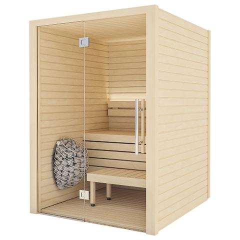 Image of Auroom Cala Glass Cabin Sauna Kit -  CALG-ASP-59X59L