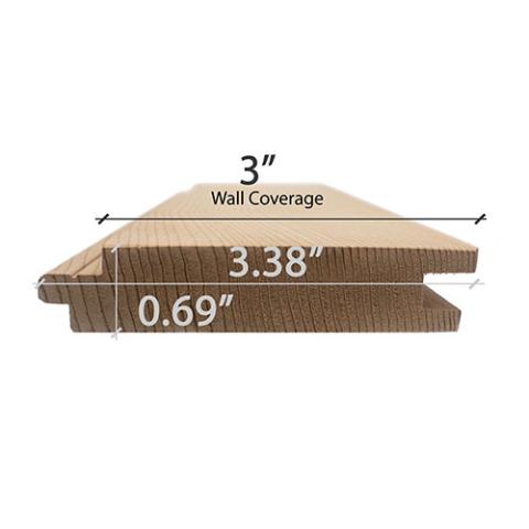 Prosaunas Cedar 1x4 VG T&G NG, Nickel-Gap, Wall Material