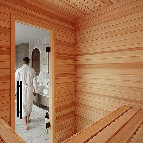 PROSAUNAS Cedar Bench Material 1" x 6" Vertical Grain Smooth 4-Side Eased Edges