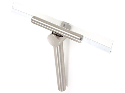 Bathology Clear 420 Steam Room / Shower Stainless Steel Squeegee with Mount
