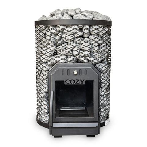 Cozy Heat O Thru-Wall Sauna Stove (Wood-Burning Sauna Stove, Up to 18kW) - 4745010348044