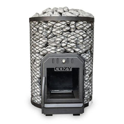 Cozy Heat O Thru-Wall Sauna Stove (Wood-Burning Sauna Stove, Up to 18kW) - 4745010348044