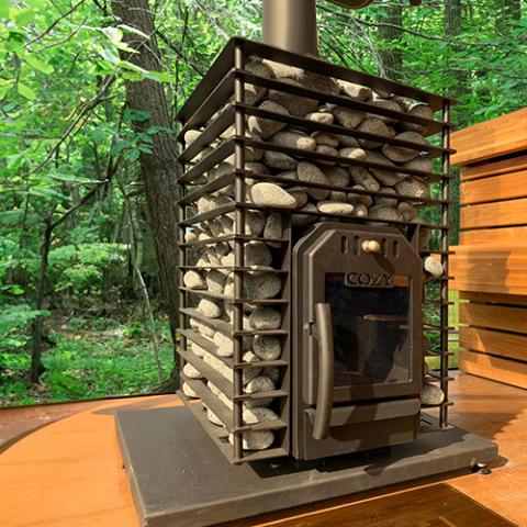 Cozy Heat Quattro Sauna Stove (Wood-Burning Sauna Stove, Up to 18kW) - 4745010348259