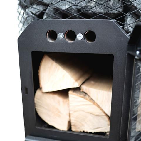 Cozy Heat Thru-Wall Sauna Heater (Wood-Burning Sauna Stove, Up to 18kW) - 4745010348020