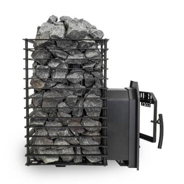 Cozy Heat Quattro Thru-Wall Sauna Stove – Wood-Burning Sauna Heater, Up to 18kW