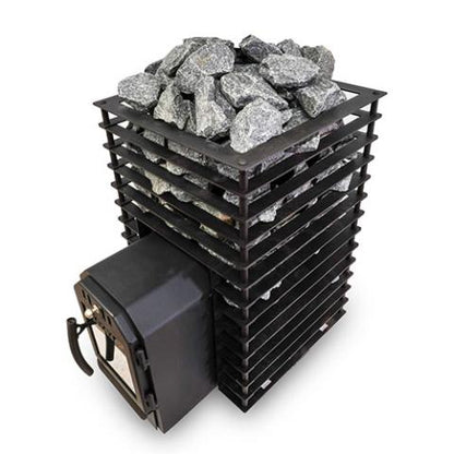 Cozy Heat Quattro Thru-Wall Sauna Stove (Wood-Burning Sauna Stove, Up to 18kW) - 4745010348266