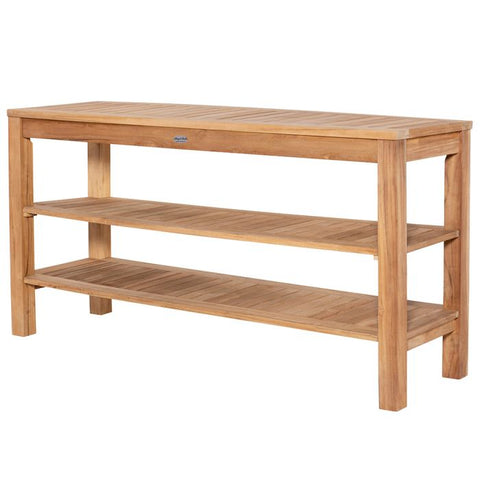 Image of Royal Teak Collection Admiral Console Table with Two Shelves - CTBS