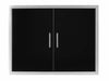 Wildfire 30 X 24 Black Stainless Steel Double Door - WF-DDR3024-BSS