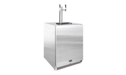 Bull Stainless Steel Double Tap Tower for Kegerator - 17950