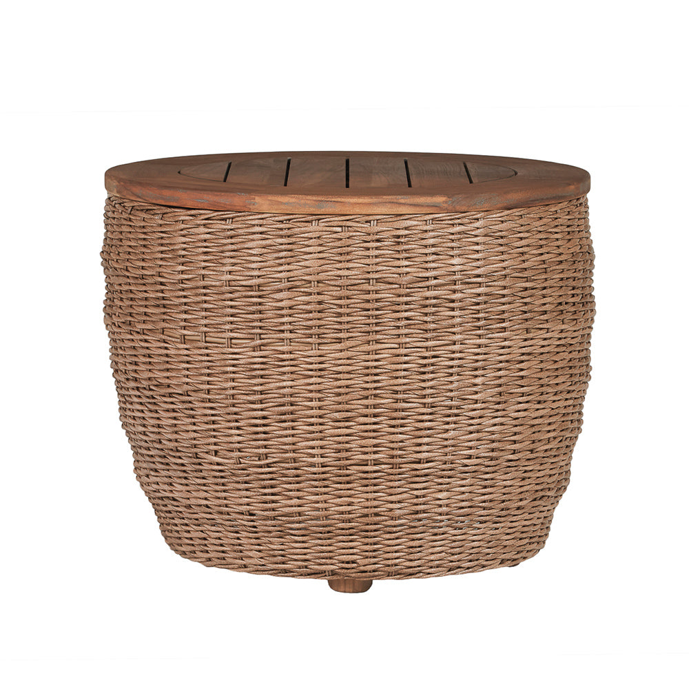 Lloyd Flanders Tobago 24" Round Barrel End Table - 426043