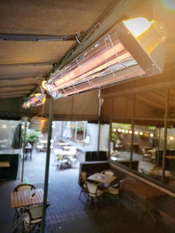 Image of Schwank Electric Indoor/Outdoor 39" Patio Heater with Single Bulb ES-2039-24