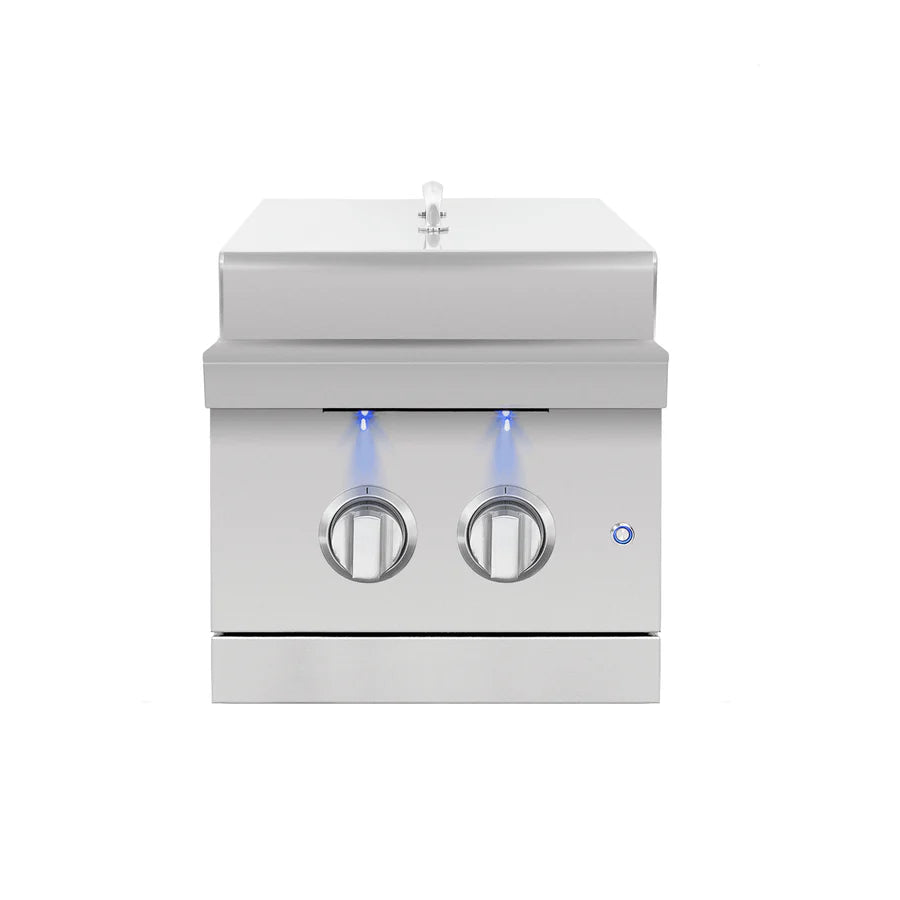 American Made Grills Encore Series Double Side Burner, Natural Gas - ENCSB2-NG