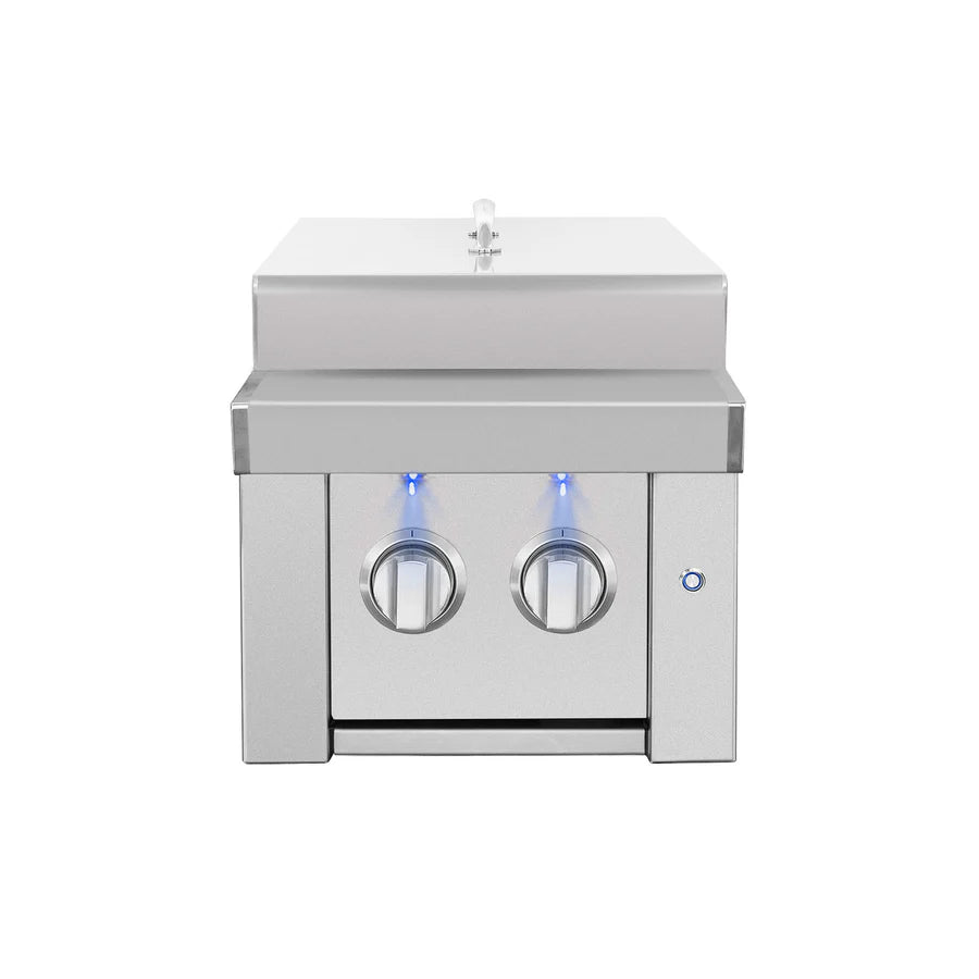 American Made Grills Estate Series Double Side Burner, Liquid Propane - ESTSB2-LP