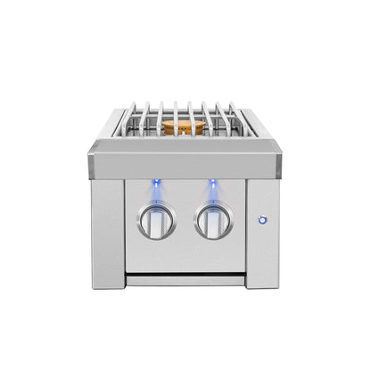 American Made Grills Estate Series Double Side Burner, Liquid Propane - ESTSB2-LP