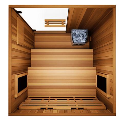 Finnmark FD-4 Trinity Infrared & Steam Sauna Combo – 2-Person Home Sauna