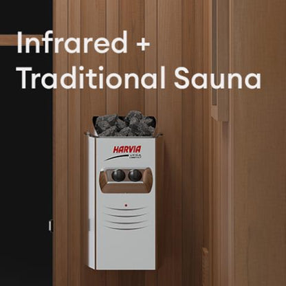 Finnmark FD-4 Trinity Infrared & Steam Sauna Combo – 2-Person Home Sauna