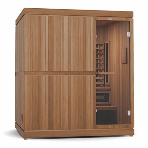 Finnmark FD-5 Trinity XL Infrared & Steam Sauna Combo – 4-Person Home Sauna
