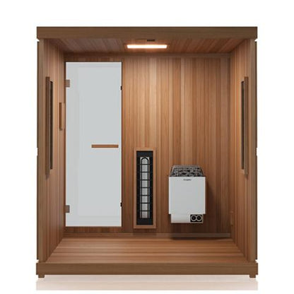Finnmark FD-5 Trinity XL Infrared & Steam Sauna Combo – 4-Person Home Sauna