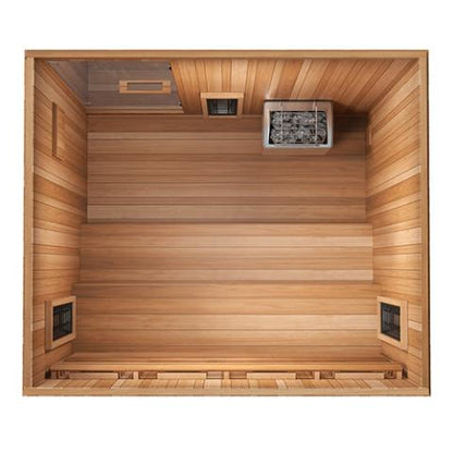 Finnmark FD-5 Trinity XL Infrared & Steam Sauna Combo – 4-Person Home Sauna