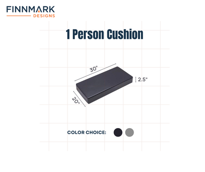 Finnmark FD-1 Sauna Cushion – 1-Person Marine Grade Vinyl Cushion
