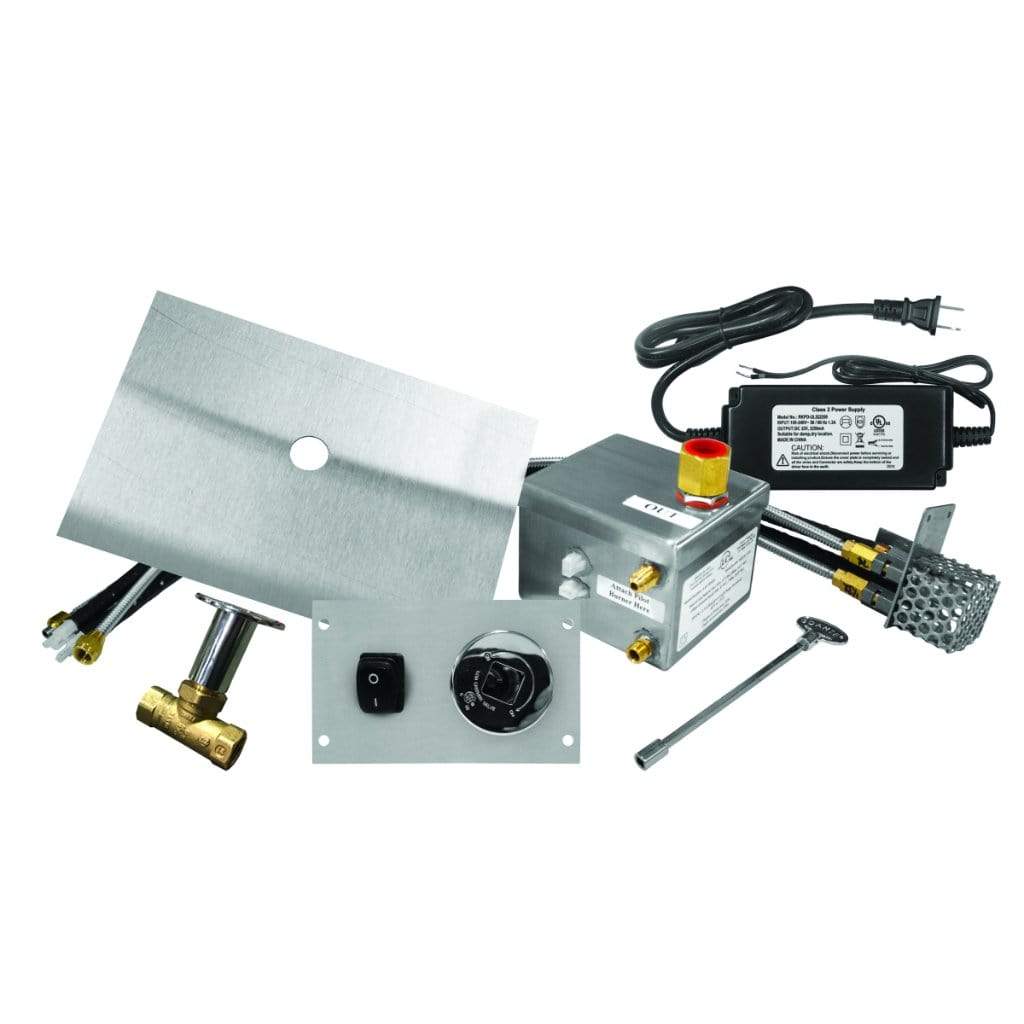 Firegear 24" by 6" Natural Gas AWS T Burner DIP Fire Pit - LOF-2406TAWS-N