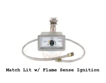 The Outdoor Plus 48-Inch Pewter, Powder Coated Steel, Natural Gas Fueled Unity Round Fire Pit with Match Lit Ignition - OPT-UNYPC48-PEW-NG