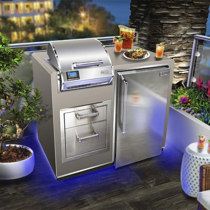 Fire Magic Electric Grill Island Bundle with Refrigerator (36" x 44") - ID251-R-44SM