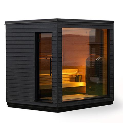 Image of SaunaLife Model G6 Pre-Assembled Outdoor Home Sauna SL-MODELG6-R