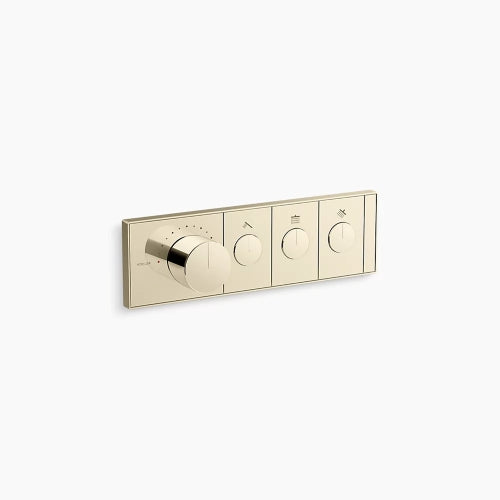 Kohler Anthem Three-Outlet Recessed Mechanical Thermostatic Valve Control
