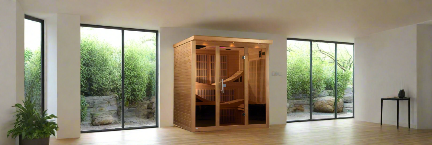 Golden Designs Monaco 6-person PureTech™ Near Zero EMF FAR Infrared Sauna