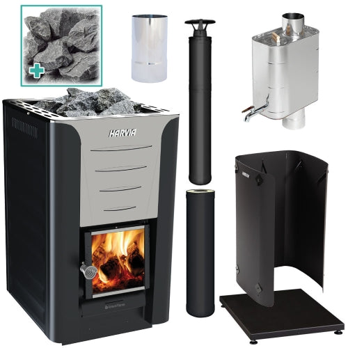 Harvia Pro 20 BK WH Pkg