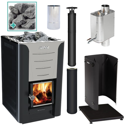 Harvia Pro 20 BK WH Pkg