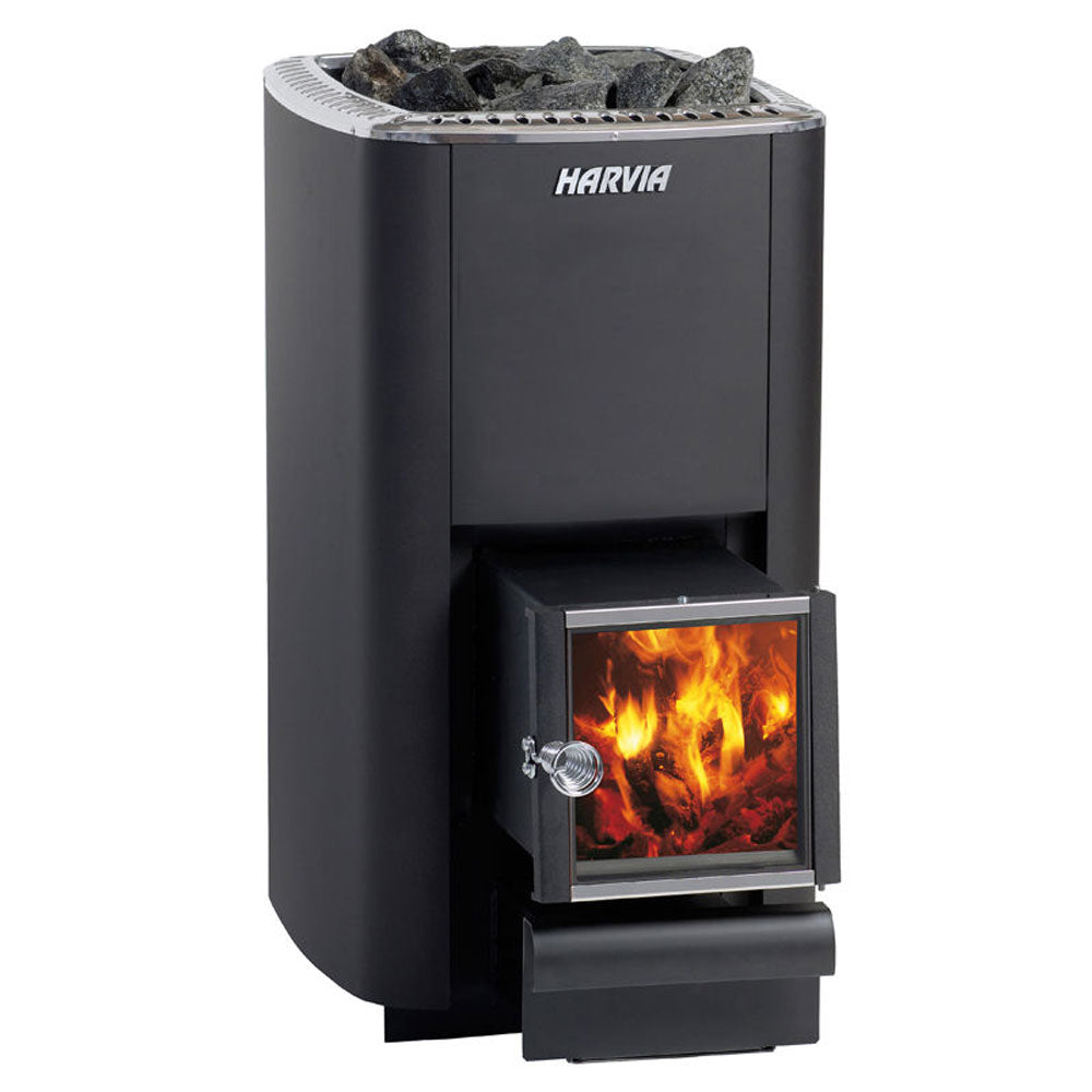 Harvia M Series 16.5kW Wood Sauna Stove w/ Exterior Feed - WKM3SL