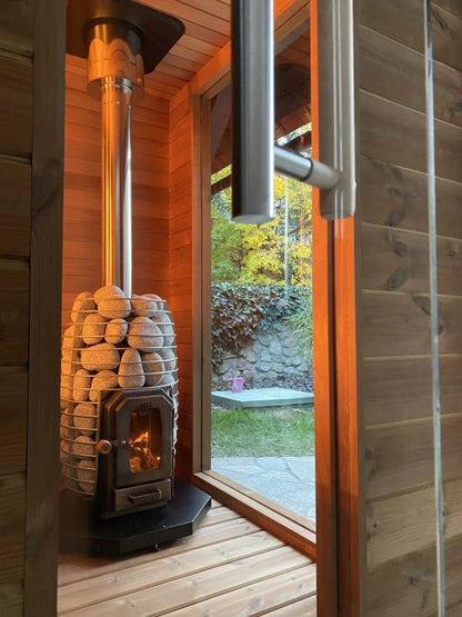 HUUM Sauna Wood Stove Chimney Set, Thru-Ceiling - H3100