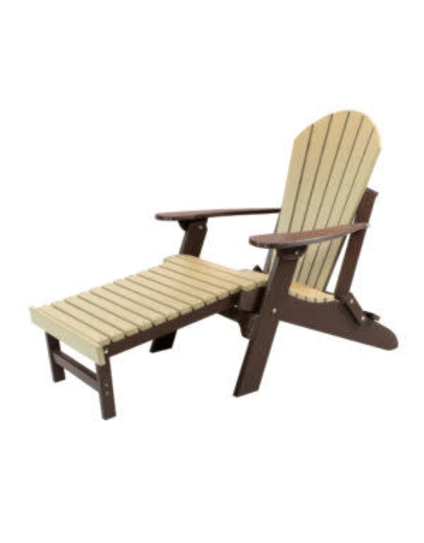 Kanyon FOLDING ADIRONDACK CHAIR W/PULLOUT OTTOMAN K111 DELUXE