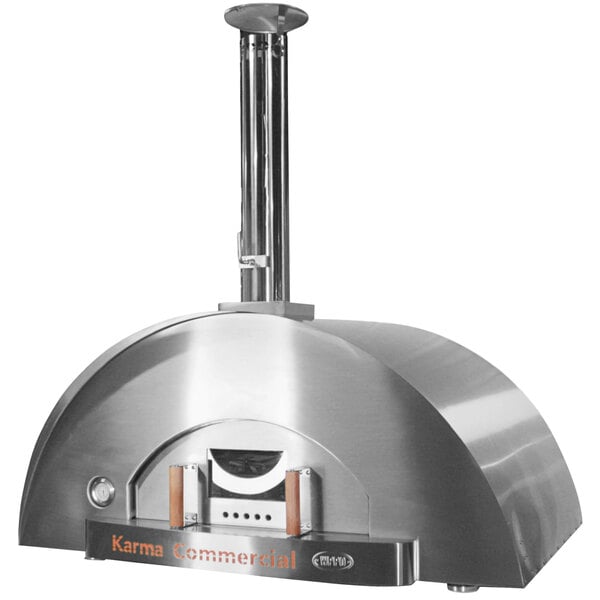 WPPO Karma 55" 304 Stainless Steel Commercial Wood-Fired Oven - WKK-04COM