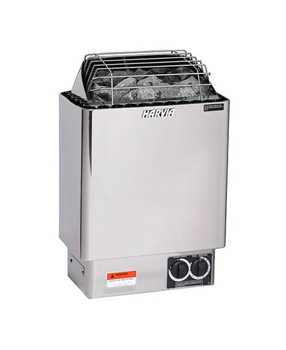 Harvia KIP30B 3kW Sauna Heater w/ Built-In Controls, Stainless Steel - JH30B2401 