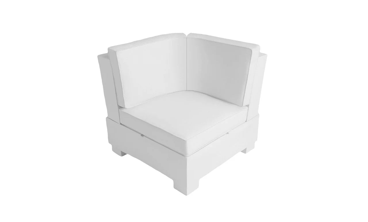 Ledge Lounger Signature Sectional Corner (Base & Cushion w/ Color Options) - LL-SG-S-C-SET-WH-STD-57003