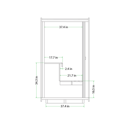Mande Spa USA MW12 ThermoWood® Outdoor Sauna